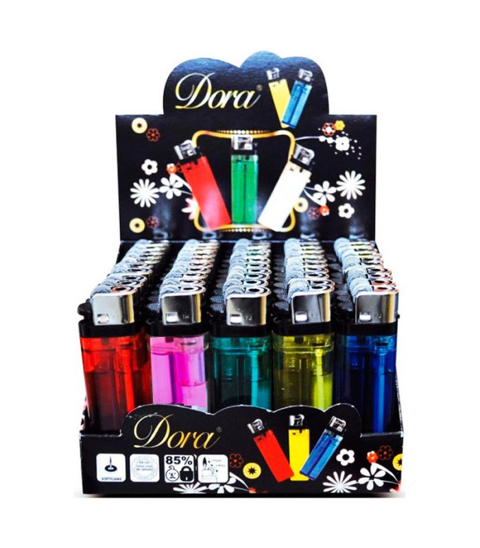 Mechero Dora Translúcido con diseño original y encendido seguro