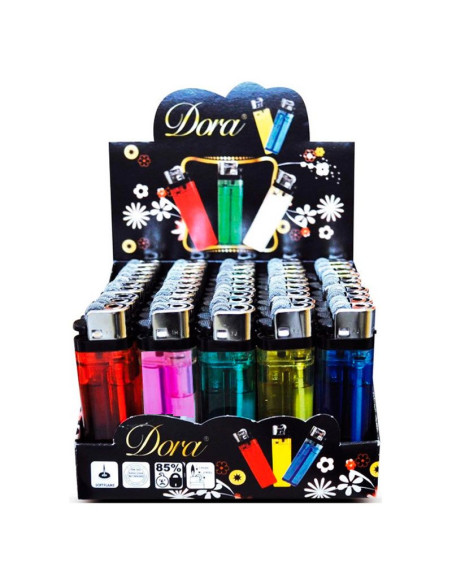 Mechero Dora Translúcido con diseño original y encendido seguro