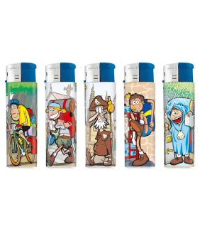 Mechero coleccionable Camino de Santiago, complemento de fumador