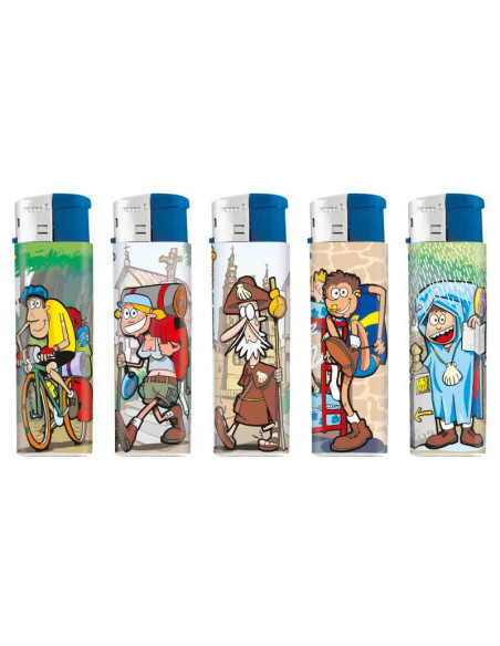 Mechero coleccionable Camino de Santiago, complemento de fumador