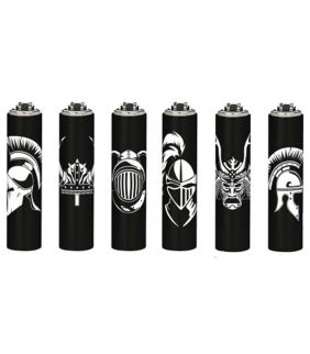 Funda Metálica Warriors + Clipper Micro diseño en negro con dibujos blanco