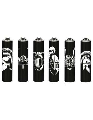 Funda Metálica Warriors + Clipper Micro diseño en negro con dibujos blanco