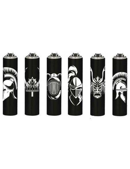 Funda Metálica Warriors + Clipper Micro diseño en negro con dibujos blanco