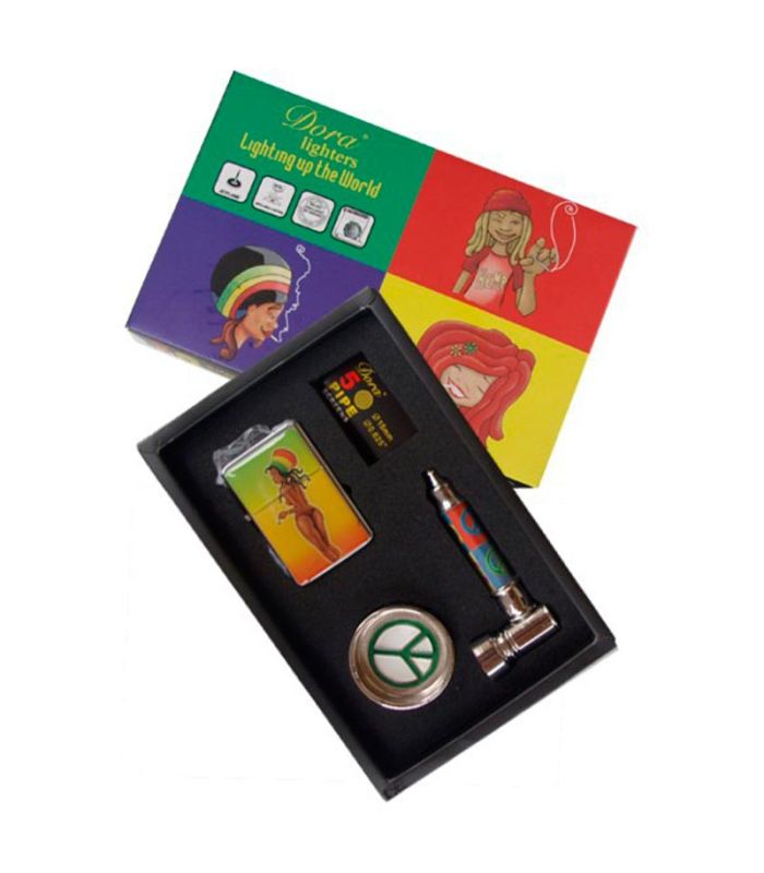 Estuche completo para fumador con accesorios