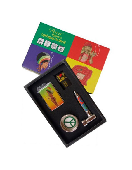 Estuche completo para fumador con accesorios