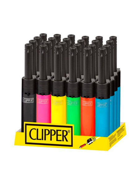 Encendedor Clipper Mini Tube colores surtidos compacto