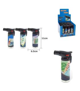 Soplete de cocina profesional con llama ajustable decorado dinero