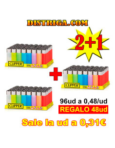 Pack 2 + 1 Clipper Pocket económico para fumadores y estancos