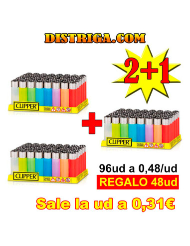 Pack 2 + 1 Clipper Pocket económico para fumadores y estancos