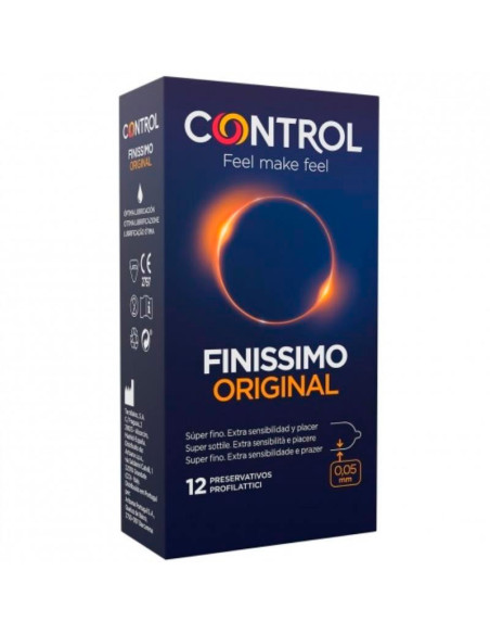 Preservativos Control Finissimo 12 unidades extra finos anatómicos
