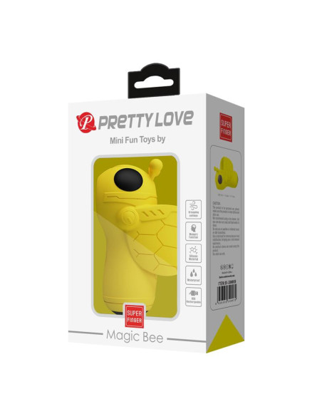 Estimulador de dedo recargable con 12 modos impermeable compacto