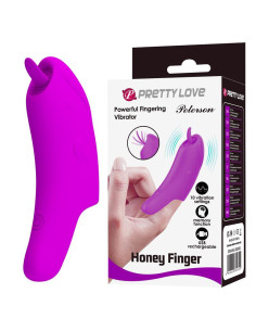 Vibrador de dedo recargable punta lengua 10 patrones silicona impermeable