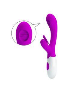 Vibrador Rabbit Pretty Love 12 funciones 3 modos licking compacto