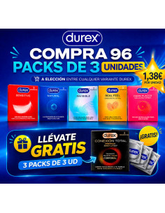 Promocion Durex con regalo de el nuevo Durex formato 3 unidades