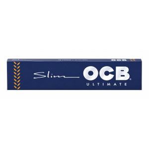 OCB Slim Ultimate King Size  Papel de liar ultrafino con combustión lenta, máxima transparencia y goma de acacia natural.