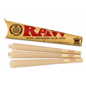 RAW Cone King Size cono preliado papel natural sin blanquear