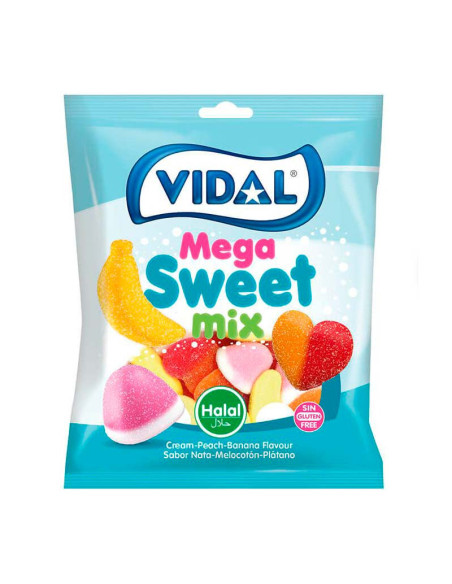 Bolsa de gominolas Sweet Mix Vidal con surtido de caramelos blandos y sabores variados.