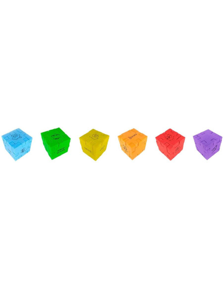 Rompecabezas Cococrash de EVA montados disponible en 6 colores y niveles de dificultad.