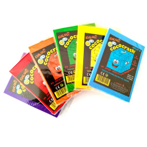 Rompecabezas Cococrash de EVA disponible en 6 colores y niveles de dificultad.