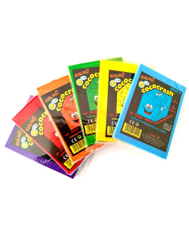 Rompecabezas Cococrash de EVA disponible en 6 colores y niveles de dificultad.