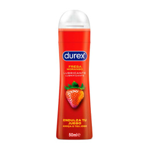 Durex Play Gel Fresa 50 ml – Lubricante sabor fresa para sexshop