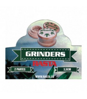Grinder de madera Rasta 2 partes para fumador