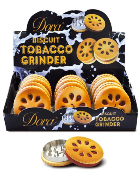 Grinder en forma de galleta de la marca Dora accesorio fumador
