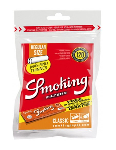 Bolsa de filtros Smoking con librito Orange para fumadores