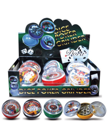 Grinder Dados Dora 3 partes para accesorios de fumador